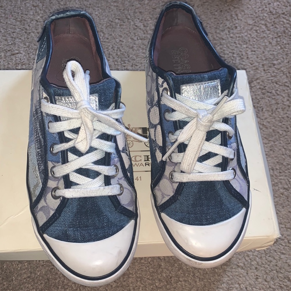Coach blue Jean shoes